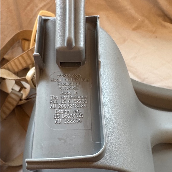 STOKKE Tripp Trapp Grey Baby Set with Tray & Straps High Chair Gray Infant Seat - Picture 10 of 16